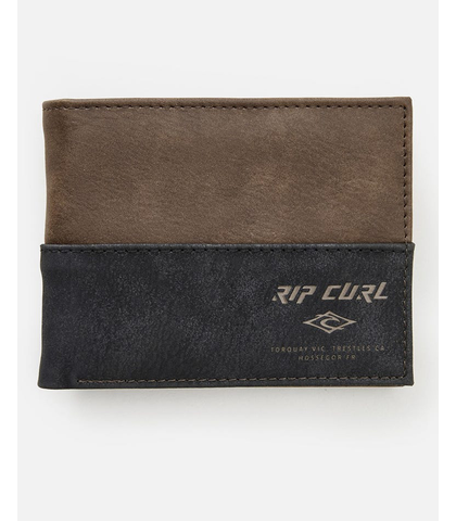 RIPCURL MENS ARCHIE RFID PU ALL DAY WALLET - BROWN