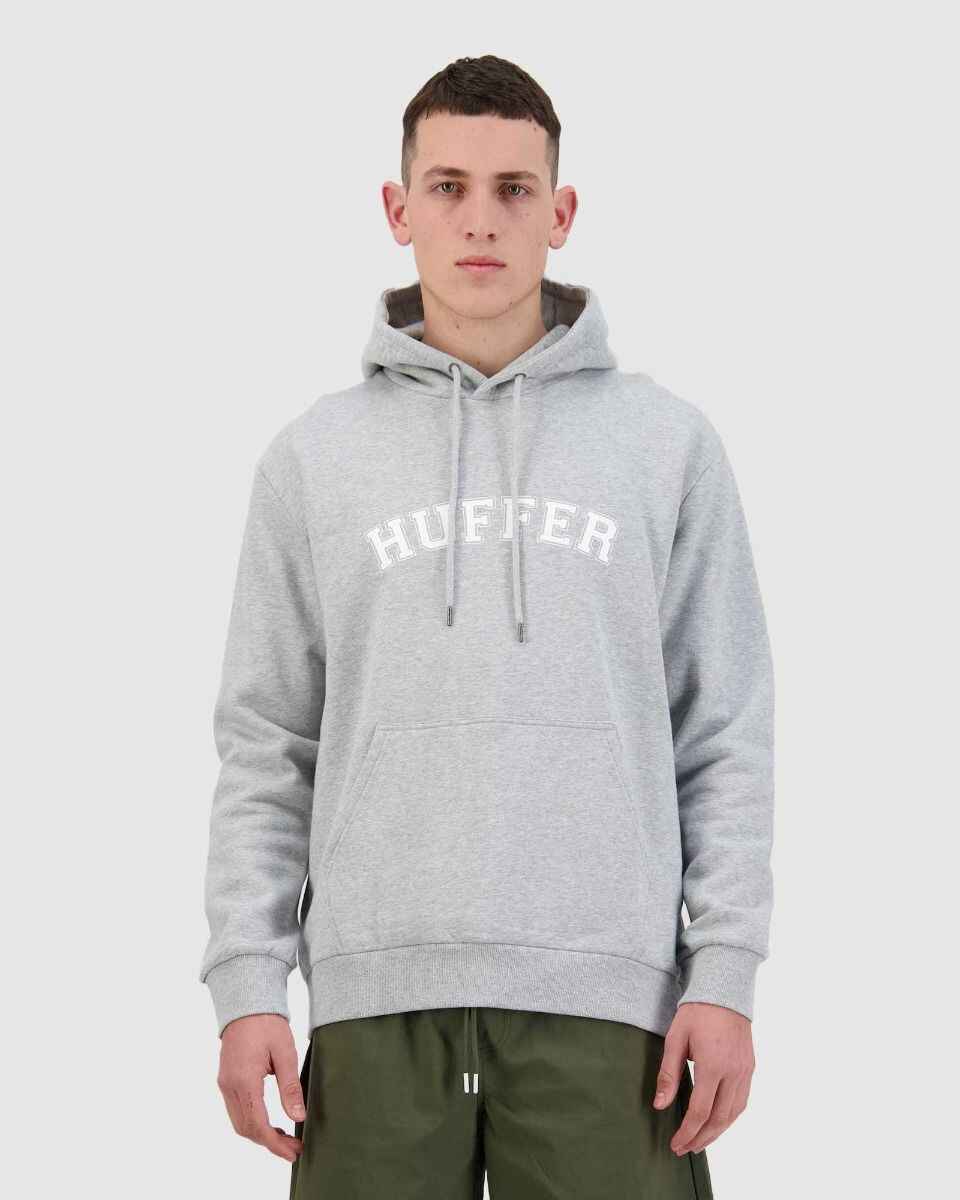 HUFFER MENS TRUE HOOD - DROP OUT - GREY MARLE - Mens-Tops : Sequence ...