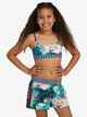 ROXY GIRLS JUST ONE WAVE BOARDSHORT - INDIGO TROPIC STORM