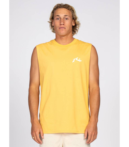 RUSTY MENS COMPETITION MUSCLE - OCHRE