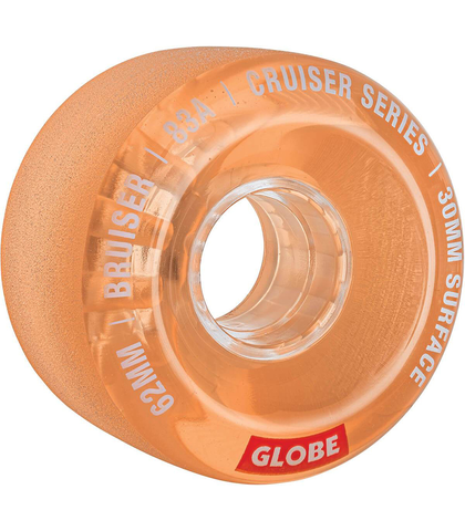 GLOBE WHEELS - BRUISER 62MM - CLEAR / CORAL