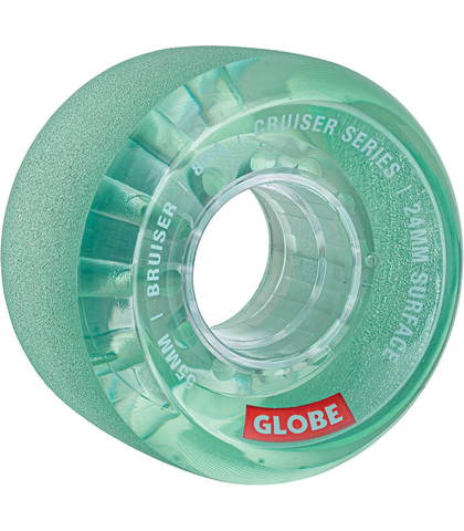 GLOBE WHEELS -  BRUISER 55MM  - CLEAR / AQUA