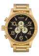 NIXON 51-30 CHRONO WHATCH - ALL GOLD / BLACK