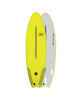 O&E EZI-RIDER SOFTTOP SURFBOARD 6'6 LIME STRIPE