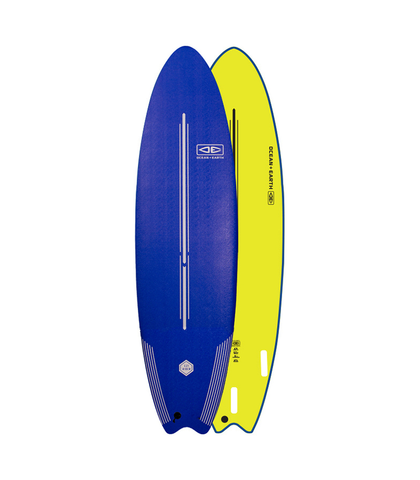 O&E EZI-RIDER SOFTTOP SURFBOARD 7'0 NAVY