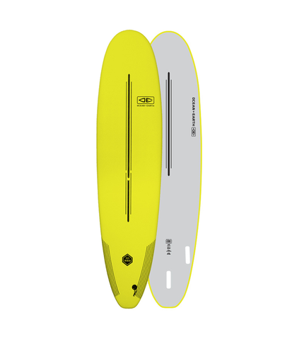 O&E EZI-RIDER SOFTTOP SURFBOARD 7'6 LIME