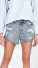 JUNK FOOD JEANS CASSIDY SHORTS - BLUE
