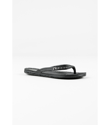 RUSTY LADIES FLIPPIN JANDAL - BLACK/SILVER