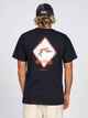 RUSTY MENS R RATED S/S TEE - BLACK
