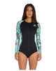 O'NEILL LADIES BAHIA FRONT ZIP L/SLEEVE RASHSHIRT - ALOHA