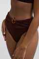 RHYTHM LADIES RING HI HIP BANDED BIKINI PANT - CHOCOLATE