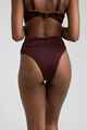 RHYTHM LADIES RING HI HIP BANDED BIKINI PANT - CHOCOLATE