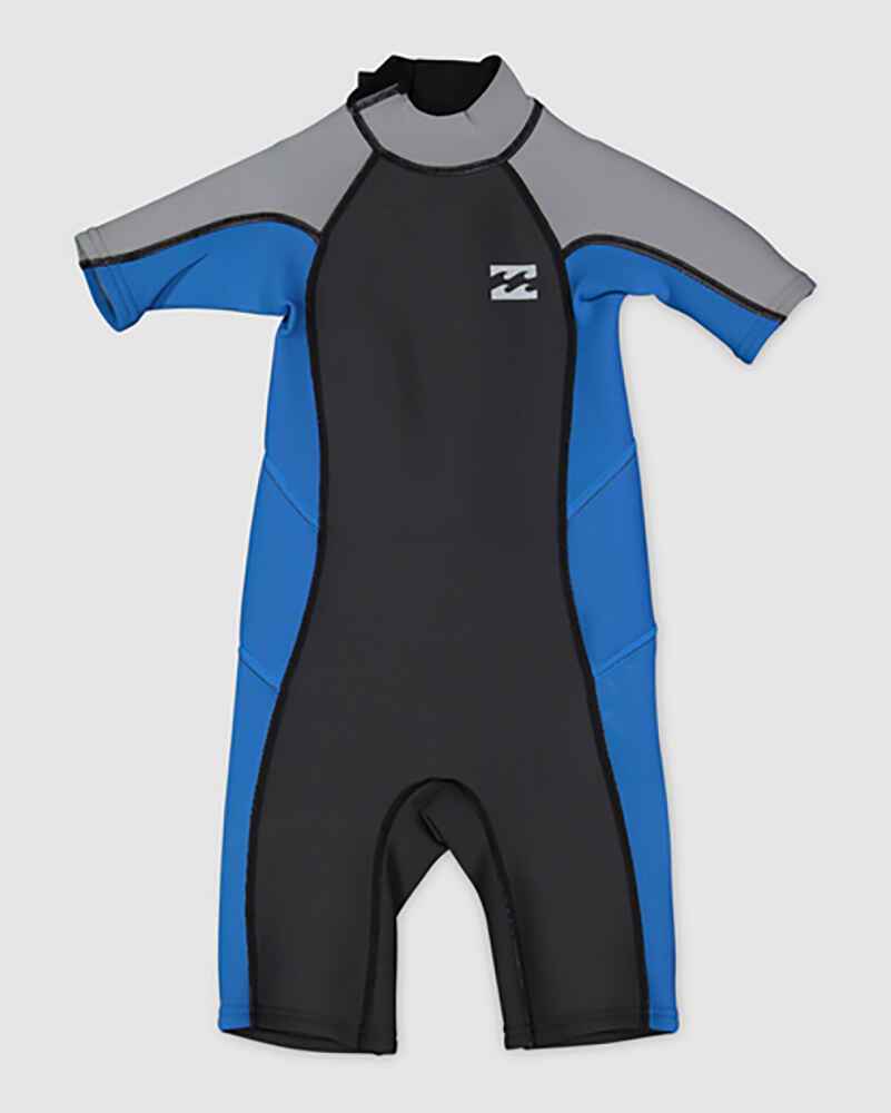 BILLABONG TODDLER BOYS 2MM ABSOLUTE SPRINGSUIT PACIFIC BLUE Surf