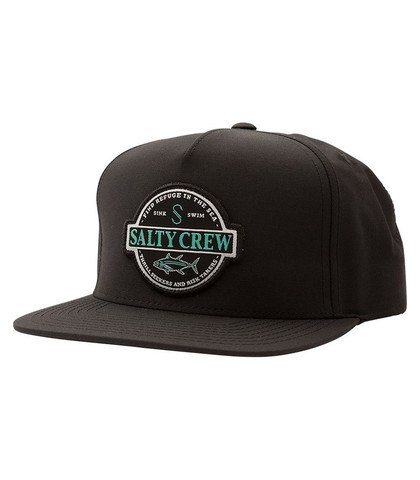 SALTY CREW DEEP SEA 5 PANEL CAP - BLACK