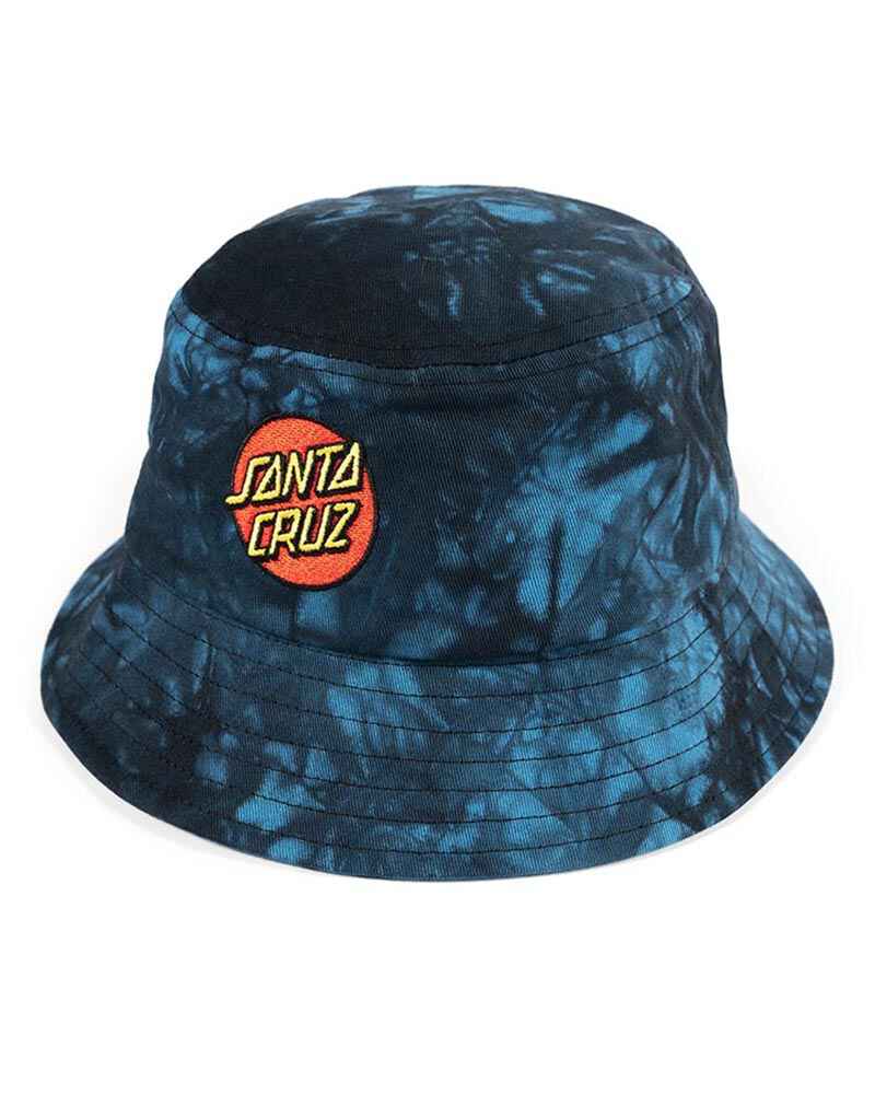 SANTA CRUZ YOUTH DOT BUCKET HAT NAVY TYE DYE Youth Boys