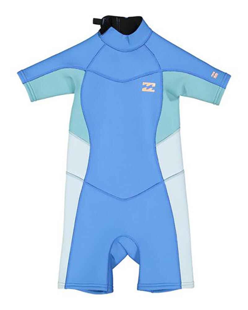 BILLABONG TODDLER GIRLS SYNERGY 2MM SPRINGSUIT MAUI BLUE SurfGirls