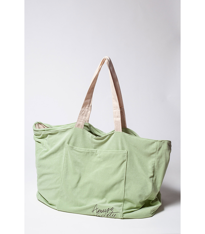 AMUSE SOCIETY BEACH TERRY TOTE - ALOE