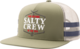 SALTY CREW SKIPJACK TRUCKER CAP - ARMY / SILVER