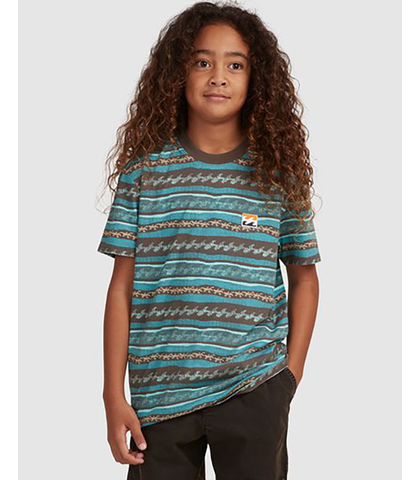 BILLABONG BOYS FULLY RACKED S/S TEE - WASHED BLACK