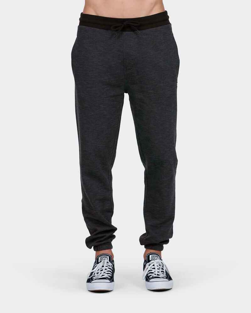 BILLABONG MENS BALANCE TRACK PANT BLACK HEATHER MensBottoms