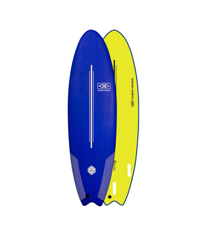 O&E EZI-RIDER SOFTTOP SURFBOARD 6'6 NAVY