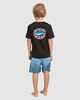 BILLABONG GROMS SHARKY S/S TEE - BLACK