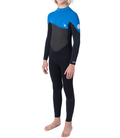 RIPCURL BOYS OMEGA 3/2 GBS BACKZIP STEAMER - BLUE