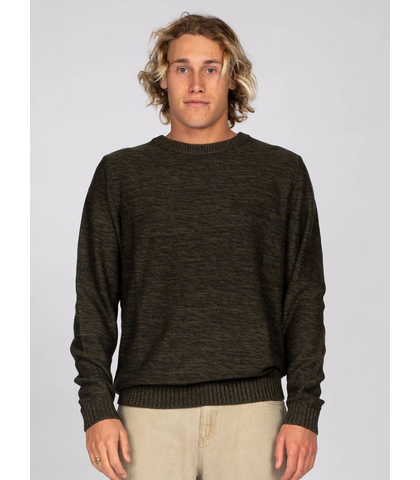 RUSTY MENS SKYLINER CREW NECK KNIT - SHADOW ARMY - Mens-Tops : Sequence ...