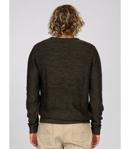 RUSTY MENS SKYLINER CREW NECK KNIT - SHADOW ARMY - Mens-Tops : Sequence ...