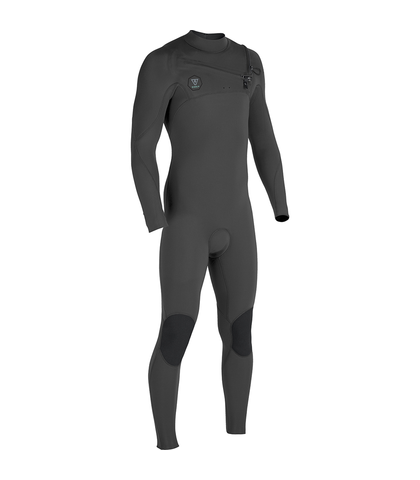 VISSLA MENS 7 SEAS 4/3 CHEST ZIP STEAMER - CHARCOAL