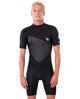 RIPCURL MENS OMEGA 1.5MM S/S SPRINGSUIT - BLACK