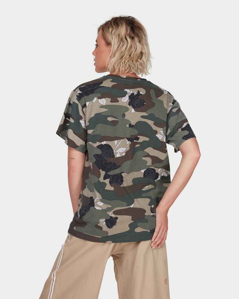 T shirt camouflage rose outlet