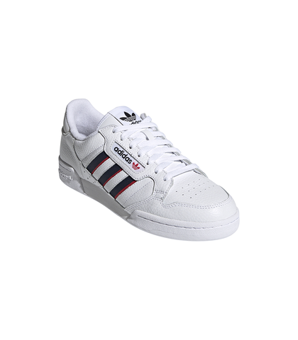 ADIDAS CONTINENTAL 80 STRIPE SHOE - WHITE / NAVY / RED