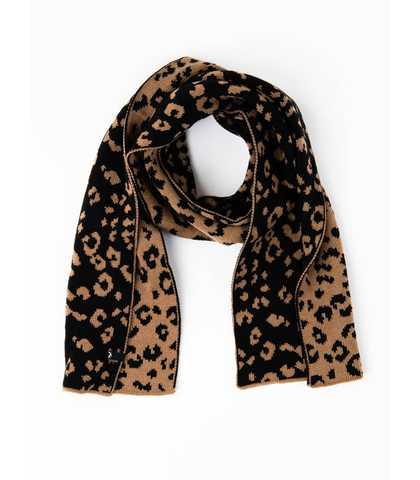 RUSTY LADIES CLEO REVERSIBLE SCARF - LATTE