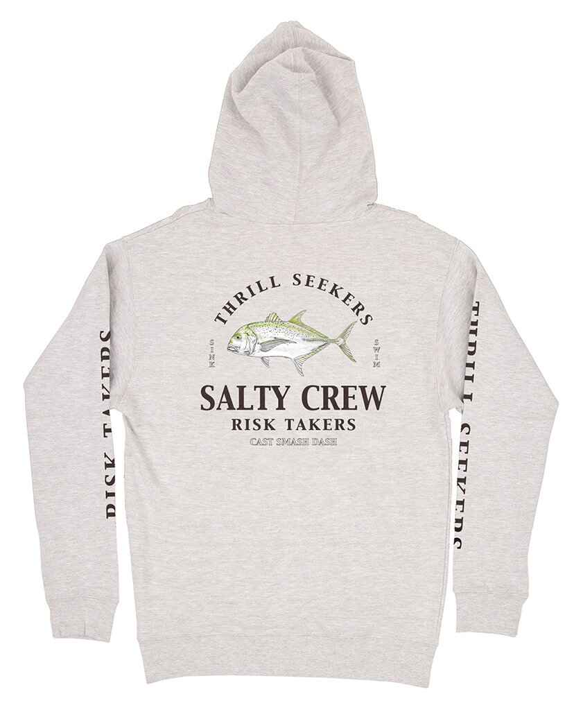 Salty Crew Men's Ahi Mount Long Sleeve Crewneck Tee - Fishing & Surf Graphic Shirt