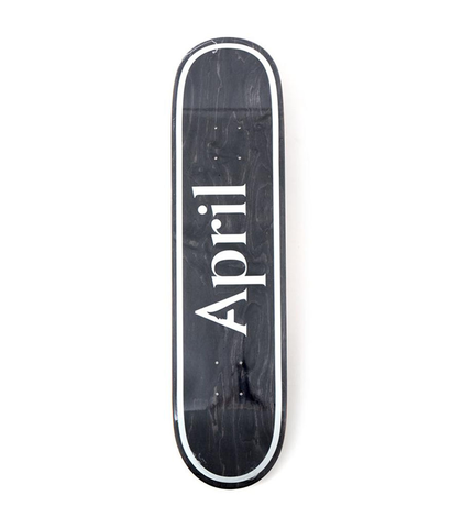 APRIL DECK - OG LOGO INVERT BLACK 8.0