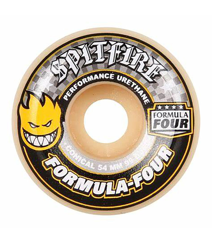 SPITFIRE WHEELS - F4 99 CONICAL YELLOW PRINT 54 ML