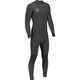 VISSLA MENS HIGH SEAS DRAINER 3/2 CHEST ZIP GBS STEAMER- BLACK HEATHER