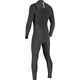 VISSLA MENS HIGH SEAS DRAINER 3/2 CHEST ZIP GBS STEAMER- BLACK HEATHER