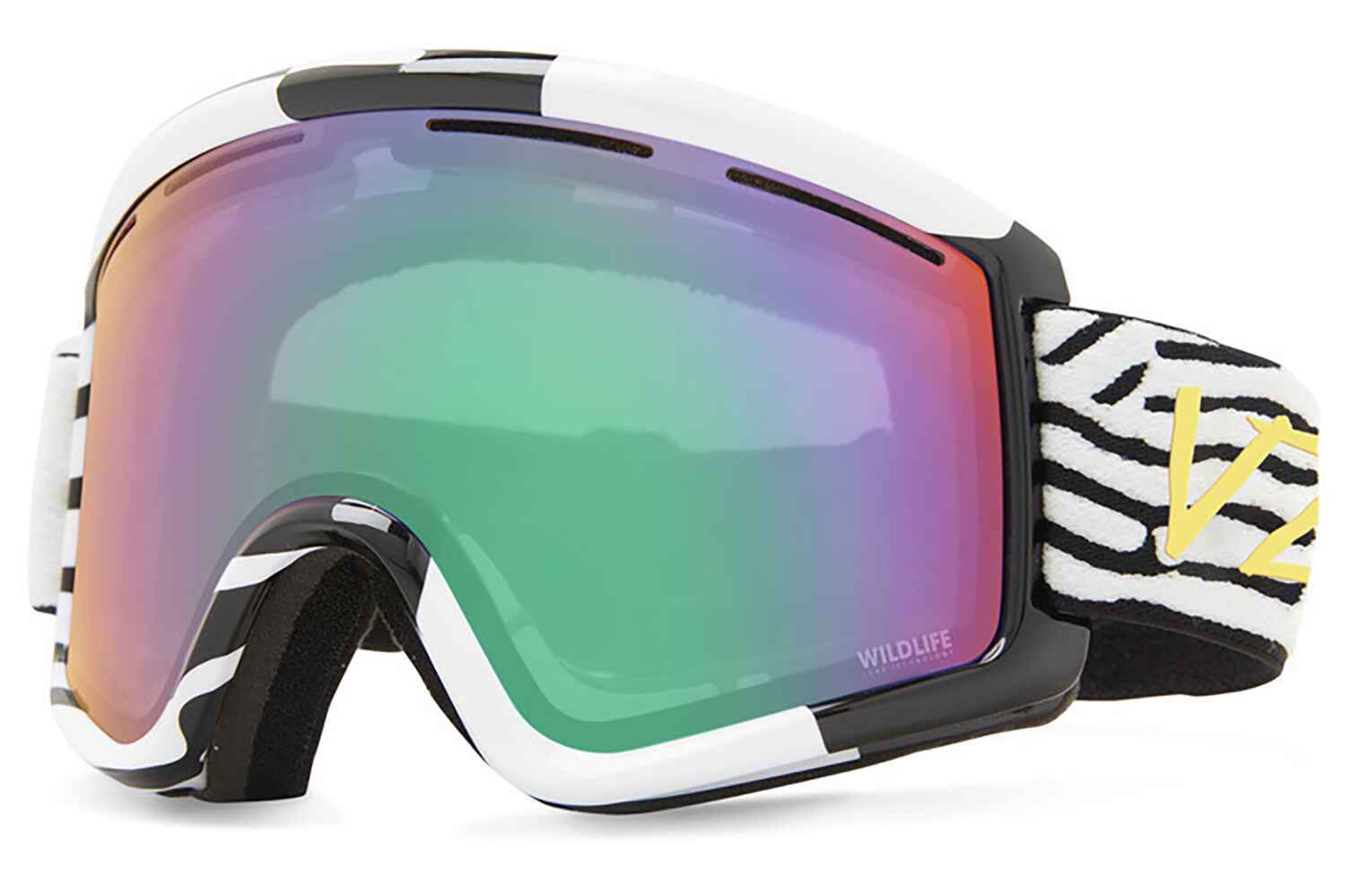 Masque De Ski Von Zipper Cleaver Kevin Jones Sig Stone Satin Wildlife Silver Chrome Clear Fire Chrome49740174