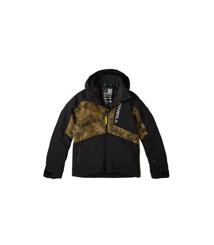 O'NEILL YOUTH HAMMER AOP SNOW JACKET - BLACK OUT