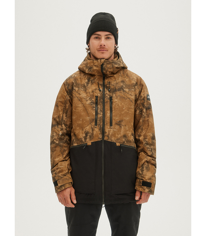 O'NEILL MENS TEXTURE SNOW JACKET - BEIGE AOP