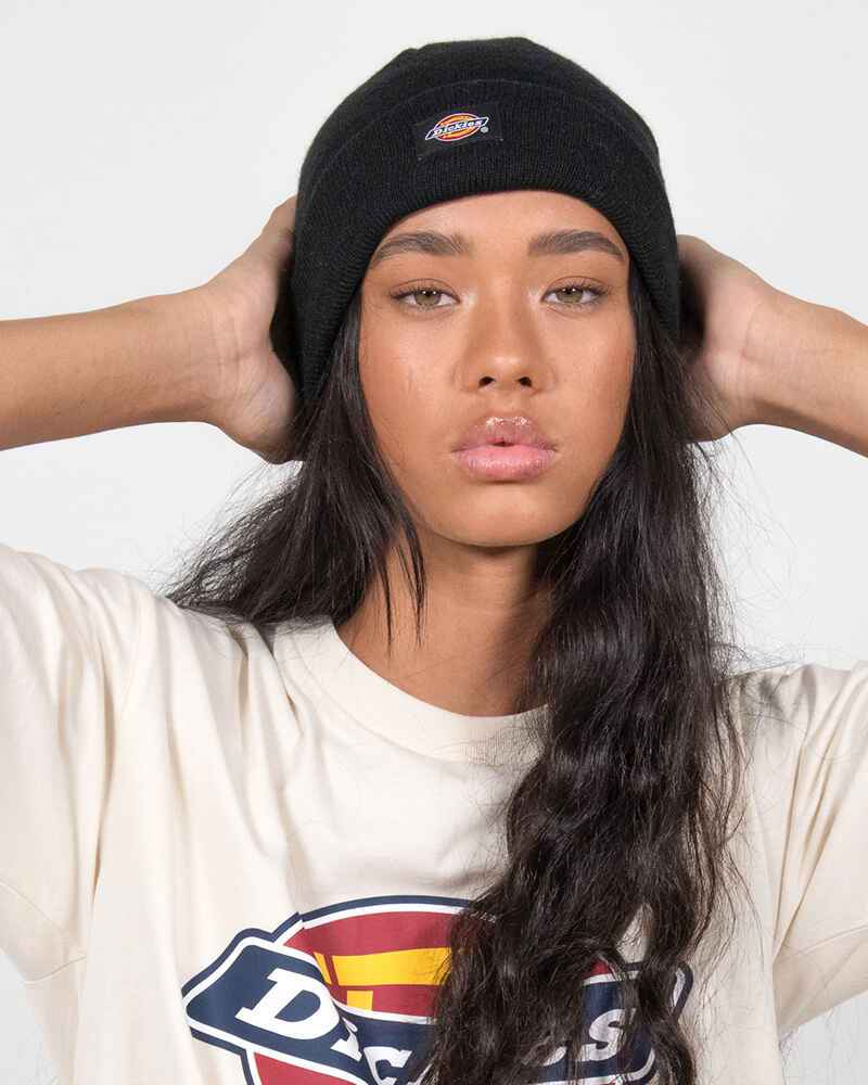 Black cheap dickies beanie