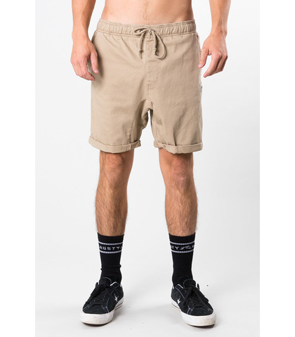 RUSTY BOYS HOOKED ON ELASTIC WALKSHORT - FENNEL