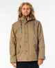 RIPCURL MENS ANTI SERIES EXIT JACKET - MEDIUM BROWN