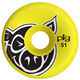 PIG WHEELS- HEAD 51MM YELLOW