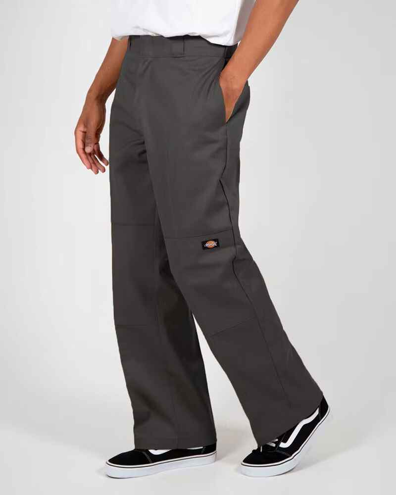 DICKIES 85-283 LOOSE FIT DOUBLE KNEE PANT - CHARCOAL - Mens-Bottoms ...