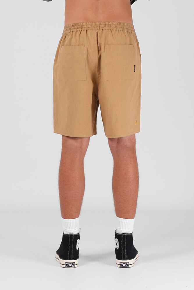 RPM MENS HEMP SHORTS TAN MensBottoms Sequence Surf Shop RPM S22
