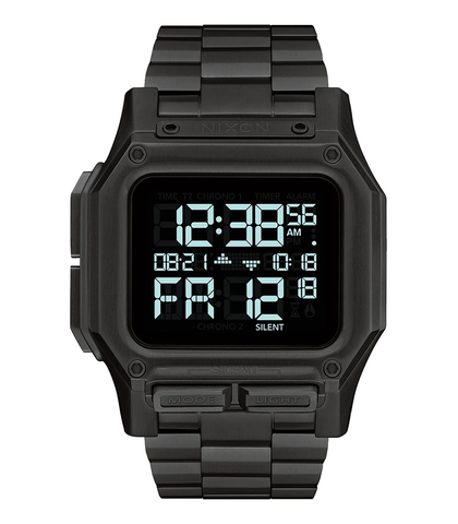 NIXON REGULUS SS WATCH - ALL BLACK - Mens-Watches : Sequence Surf
