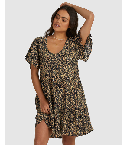 BILLABONG LADIES MELLOW DRESS - BLACK